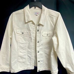 White denim jacket Large